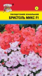 цв. комн. ПЕЛАРГОНИЯ ЗОНАЛЬНАЯ БРИСТОЛЬ МИКС  F-1	/ Урожай у Дачи /