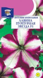 цв. одн. ПЕТУНИЯ  ЛАВИНА  ЗВЕЗДА  ПУРПУРНАЯ  F-1  АМПЕЛЬНАЯ  / Урожай у Дачи /